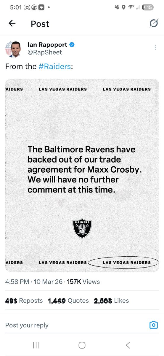 WTF!!! RAVENS ARE A TRASH BITCH ASS ORGANIZATION. Ive never ever seen this in NFL!!
