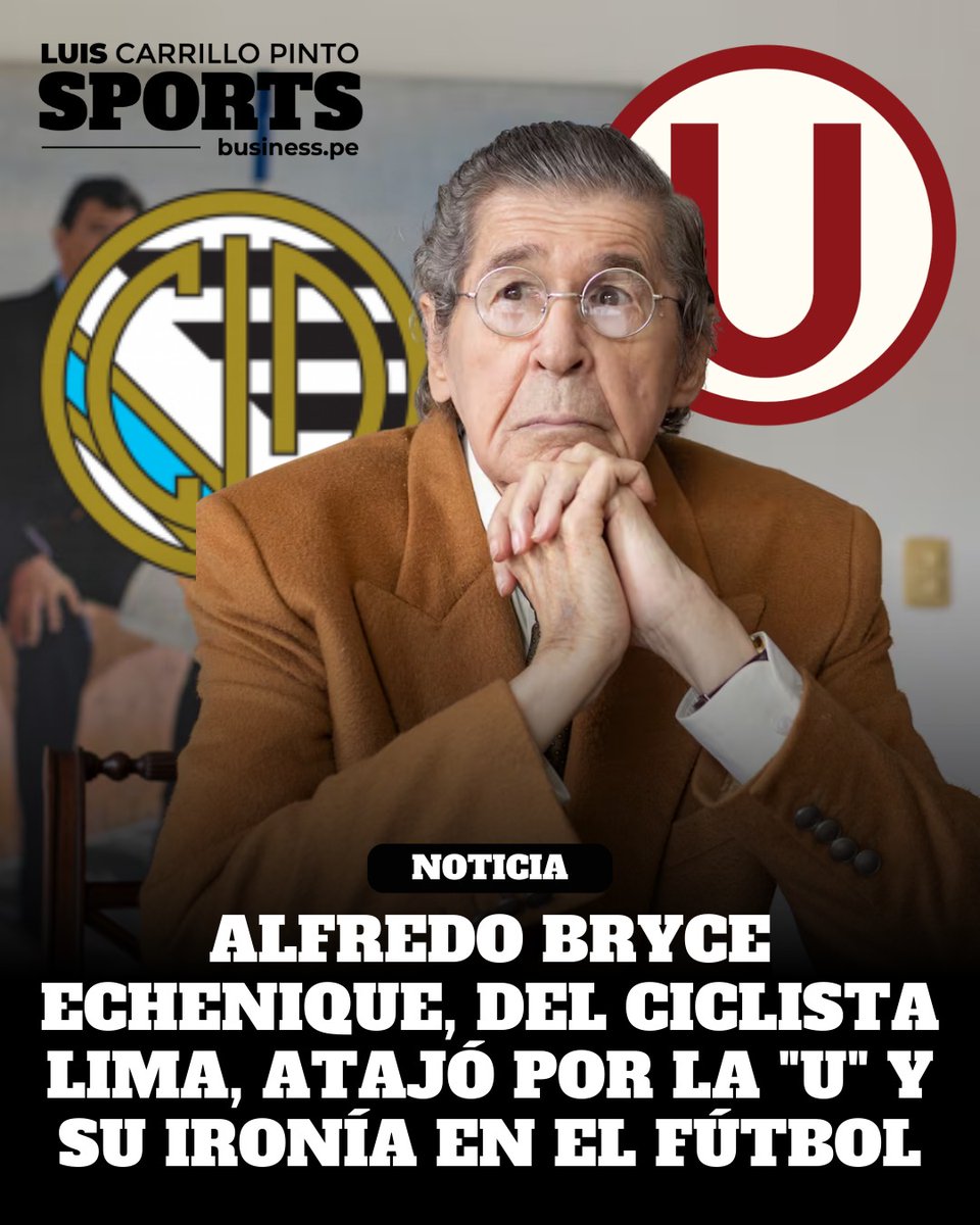 lcarrillopinto's tweet photo. 🕊️✍️El escritor peruano Alfredo Bryce Echenique falleció este 10 de marzo a los 87 años, dejando un legado literario que lo consagró como una de las voces más importantes de las letras latinoamericanas del siglo XX. Autor de Un mundo para Julius y Premio Planeta 2002, su partida enluta a la cultura del país.
Pero Bryce no solo vivía entre páginas. También vivió entre postes.
De joven, defendió el arco de Universitario de Deportes en un partido juvenil frente a Independiente de Buenos Aires. En el estadio, entre el público, estaban nada menos que Manuel Odría y Juan Domingo Perón. El resultado: 2-0 a favor del Perú. Valla invicta. Solo le faltó atajar un penal. Y de propina, Perón le regaló una moto Vespa a cada jugador del equipo ganador.
Una anécdota tan bryceana que parece salida de uno de sus propios cuentos.
Eso sí — que nadie se confunda. Pese a haber tapado con la crema, su corazón futbolero era del Ciclista Lima. "Hincha de ese equipo toda mi vida", decía sin dudar.
Y cuando el fútbol no se jugaba, se narraba. Bryce imitaba con deleite a los locutores de su época, con esa cadencia característica que combinaba épica y suspenso: "La lleva Perú. La toca Perú. Se asoma Perú. Triangula Perú. Avanza Perú. Se acerca Perú. Gol de Brasil". El remate, siempre, con su humor intacto.

📧 Suscríbete a mi Newsletter y sigue GRATIS el curso online Sports Business 101➡️  https://t.co/WQRMxs13eP
📲Sígueme en todas mis redes sociales➡️ https://t.co/dW05IKSZaa