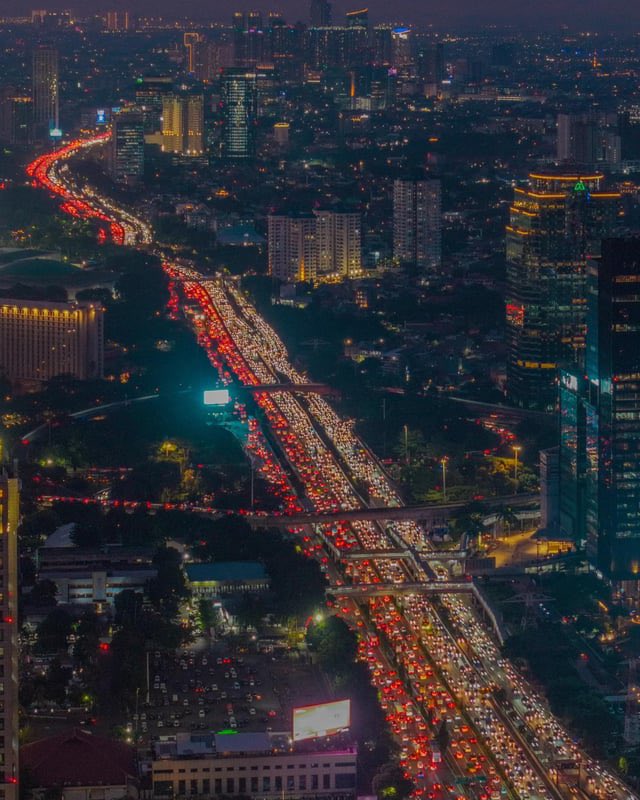 Jakarta, Indonesia really does look like a traffic nightmare
