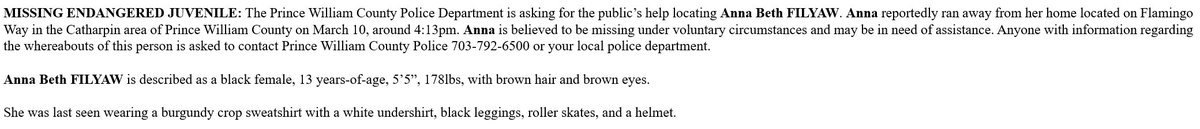 Prince William County Police Department tweet media