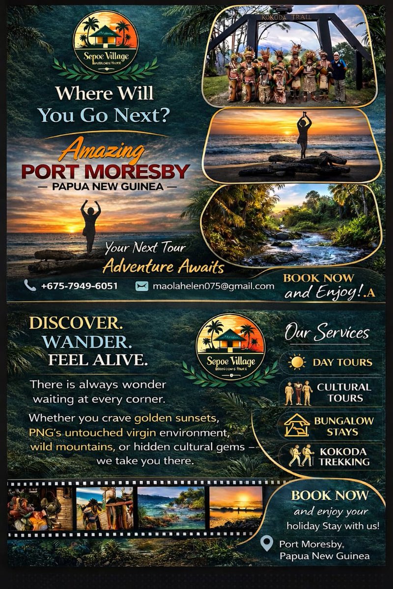 Mal57pc's tweet photo. Another opportunity for those who love to travel &amp; experience PNG.. https://t.co/MnXHPL2W2I