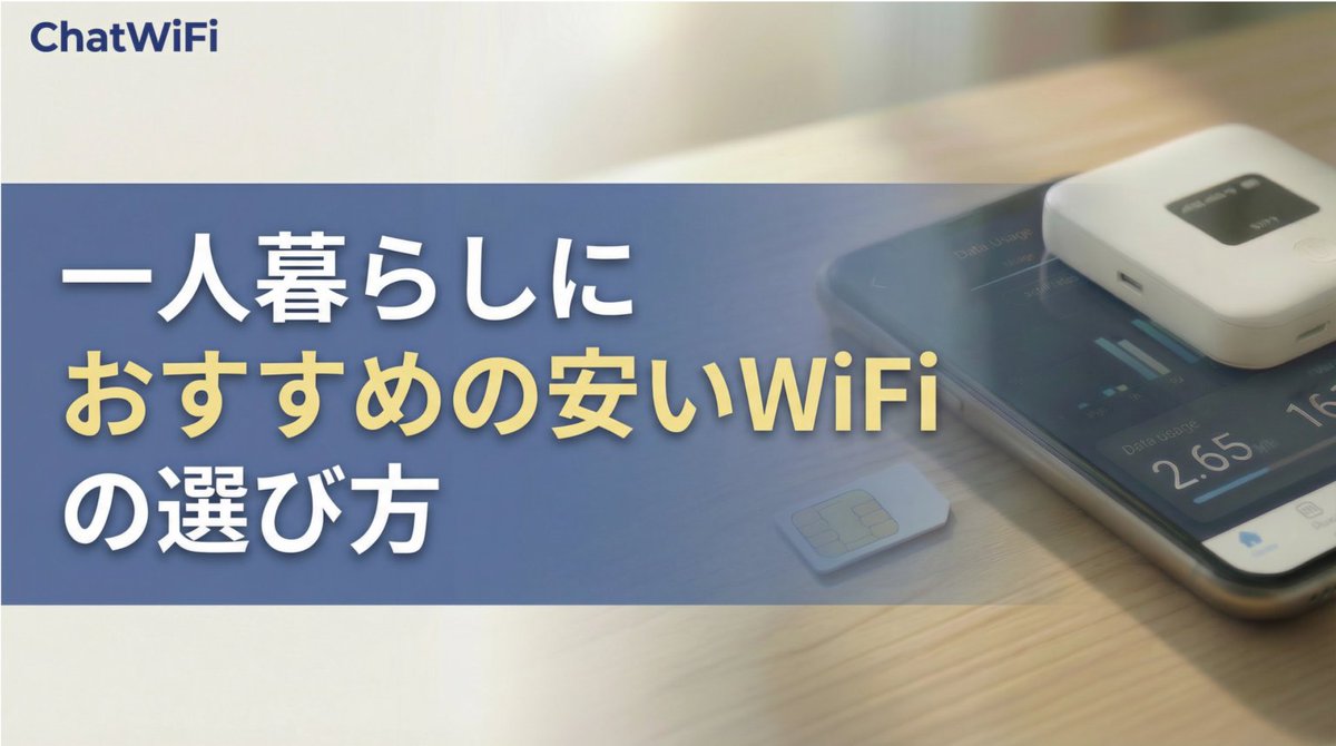 ChatWiFi's tweet photo. ChatWiFiブログを更新しました。
一人暮らしにおすすめの安いWiFiを解説しています。

https://t.co/KNSlJXvuu6

#ChatWiFi #ポケットWiFi #WiFi #SIM #格安SIM #テレワーク #一人暮らし #通信費節約 https://t.co/jL9xGShRXk