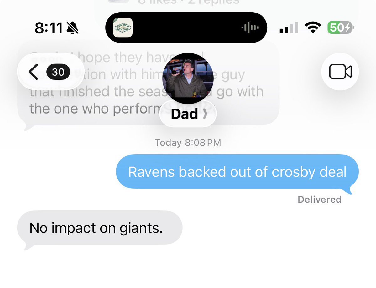 Dad is New York til he dies