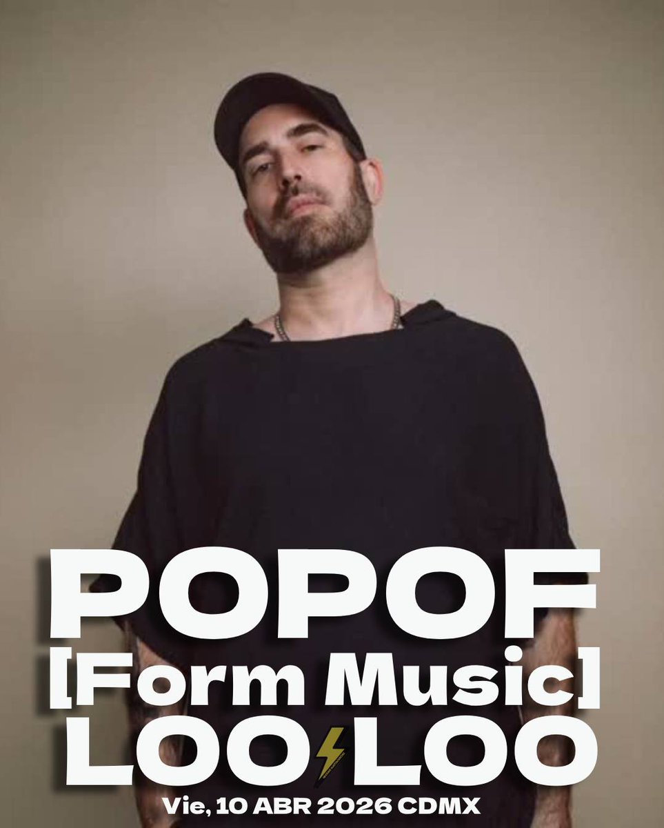 NochesElectroMx's tweet image. El techno francés de POPOF en LOO LOO⚡️

Viernes 10.Abril.2026 #CDMX 🇲🇽
Boletos y Mesas VIP 🎟️ #PrecioEspecial
 ▶️🔗 linktr.ee/nocheselectron…

#WeAreLooloo

@popofofficial