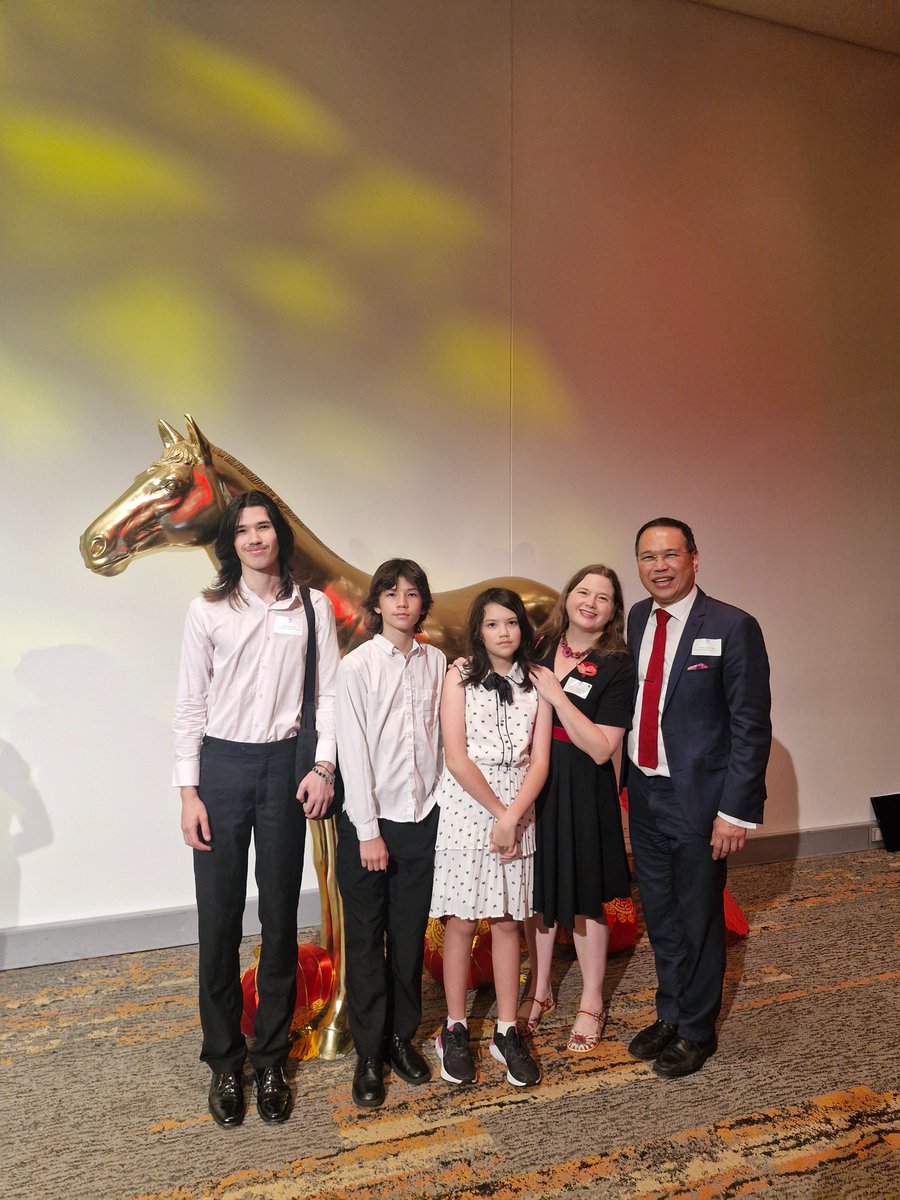 AMBCQ's tweet photo. Thank you Premier @DavidCrisafulli for having us along to the CNY reception - it was a great night and a great chance for the kids to connect with their Chinese roots. #cny #cny2026 #yearofthehorse https://t.co/yz1WXFdE0e