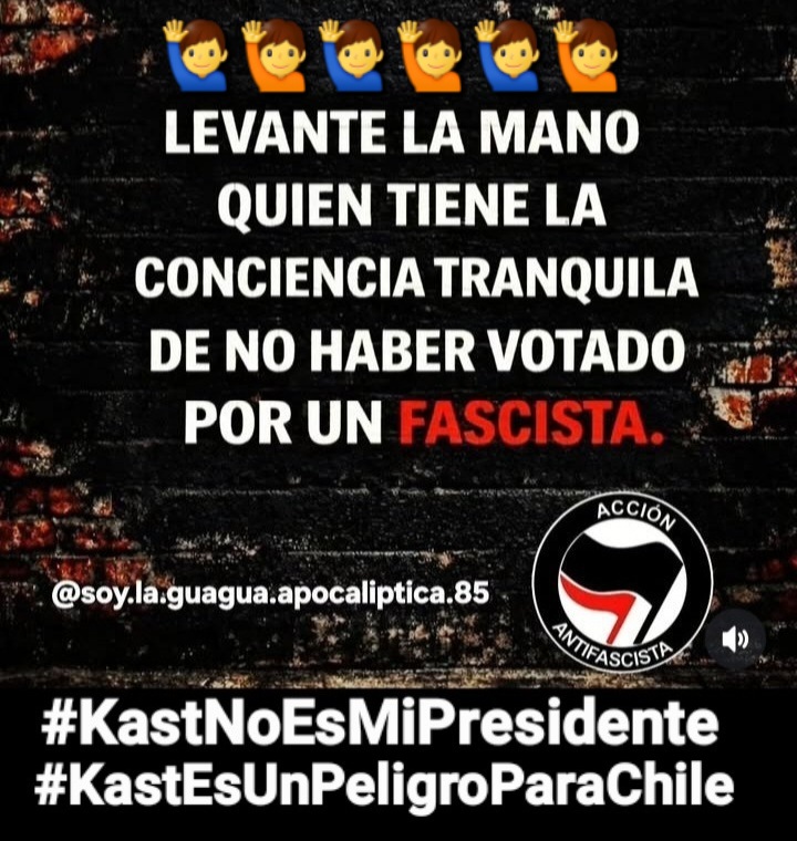 🙋‍♂️🙋🙋‍♂️🙋🙋‍♂️🙋🙋‍♂️🙋🙋‍♂️
#KastEsUnPeligroParaChile #KastNoEsMiPresidente 
#KastCTM #RenunciaKast 
#KastDictador 
#KastEsPinochet 
#CambioDeMando2026 
#DerechaCorruptaYMiserable