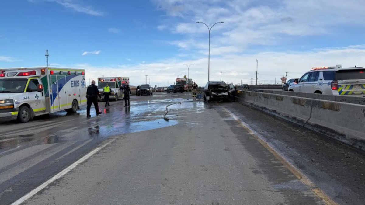 A chaotic scene unfolded Monday evening on Deerfoot Trail when a single ...