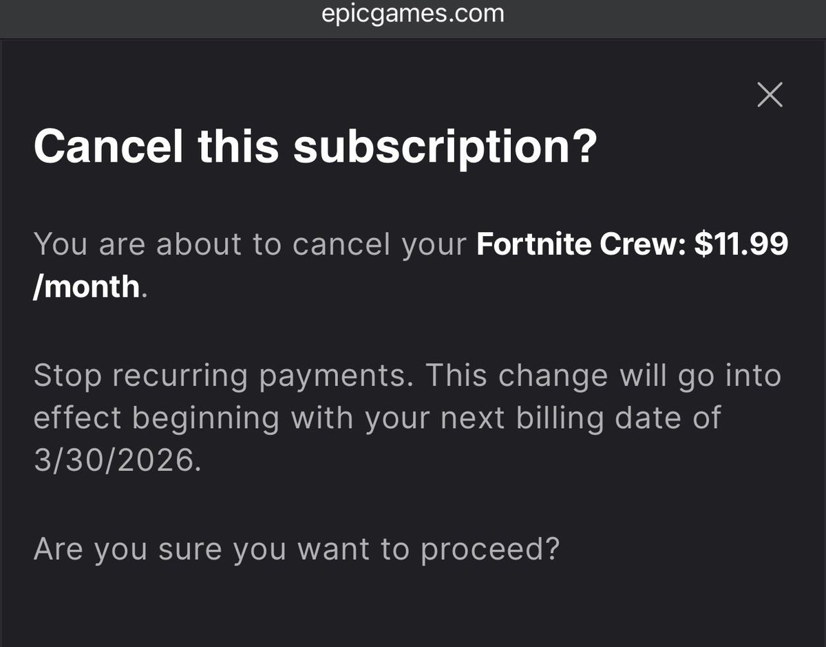 Quitting Fortnite after their price change. I was really happy and felt like I was at home playing Fortnite, but it’s different now. 

Both consumer and producer can’t complain. When producers delivered, consumers showed up. 

But now? Both parties can part ways
