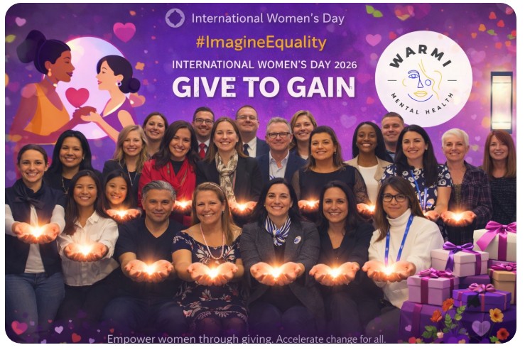 womensday's tweet image. #Nonprofit women's network @WarmiMentalH marked #IWD &amp;amp; sent in a #GiveToGain statement: "Through this symbolic light in our hands, we honor the power of women to uplift, support &amp;amp; transform...This light represents resilience, solidarity &amp;amp; collective