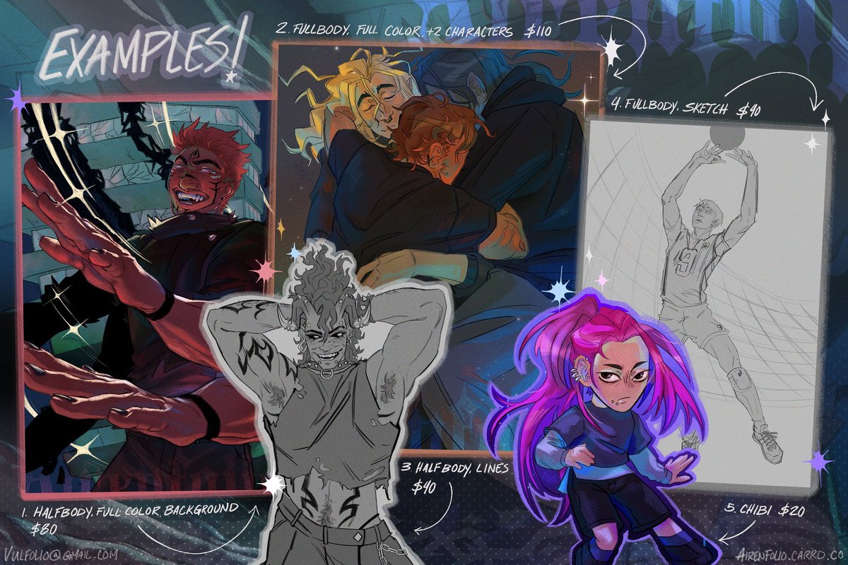 You should commission me! 
i would like to draw for you! :) 
(you can reach out via email or dms!)