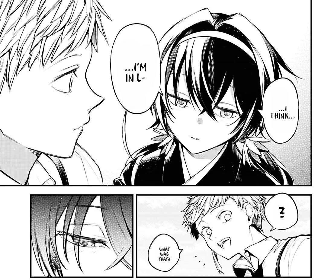 stellararrow's tweet photo. La forma en que grite al leer esta parte AAAAAHHHH!!!! Menos mal no había nadie en casa 🐯🐰🤍🖤
#bungosd #atsukyou https://t.co/VunQ5FiXpg