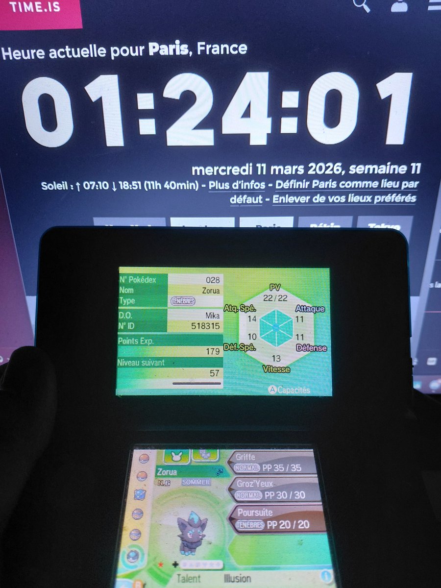 179 ✨️

ALERTE A LA FRAUDE NUMERO 2 !!!! A peine j’ai fait 30 rencontres seulement apres Miaouss d’Alola que j’ai fait tomber ma cible de cette shasse, Zorua Shiny. La je vais payer le karma pour les 5 mois a venir c’est sur ! Content qu’il tombe mais c’est chaud la !

#SHLS14