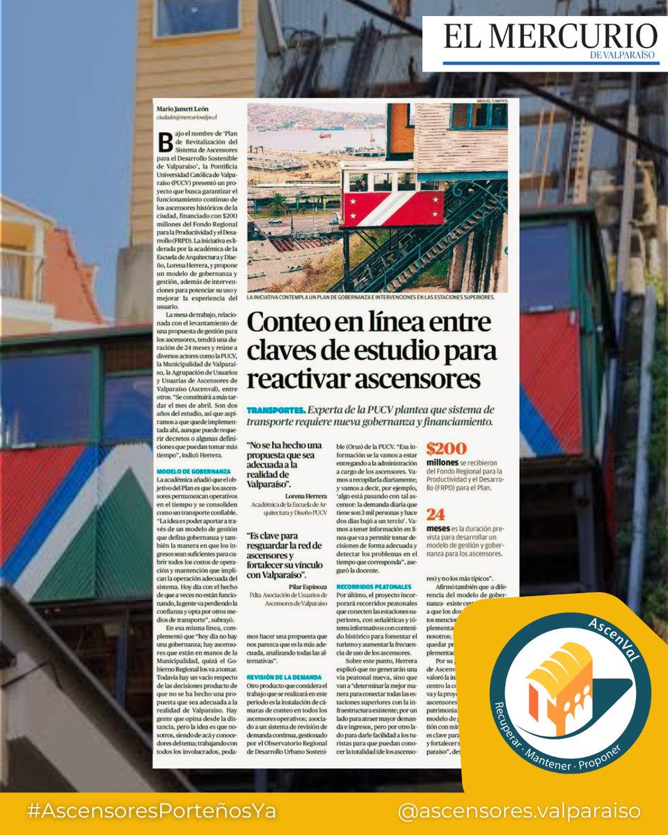 Usuarias y usuarios de Ascensores de Valparaíso tweet media