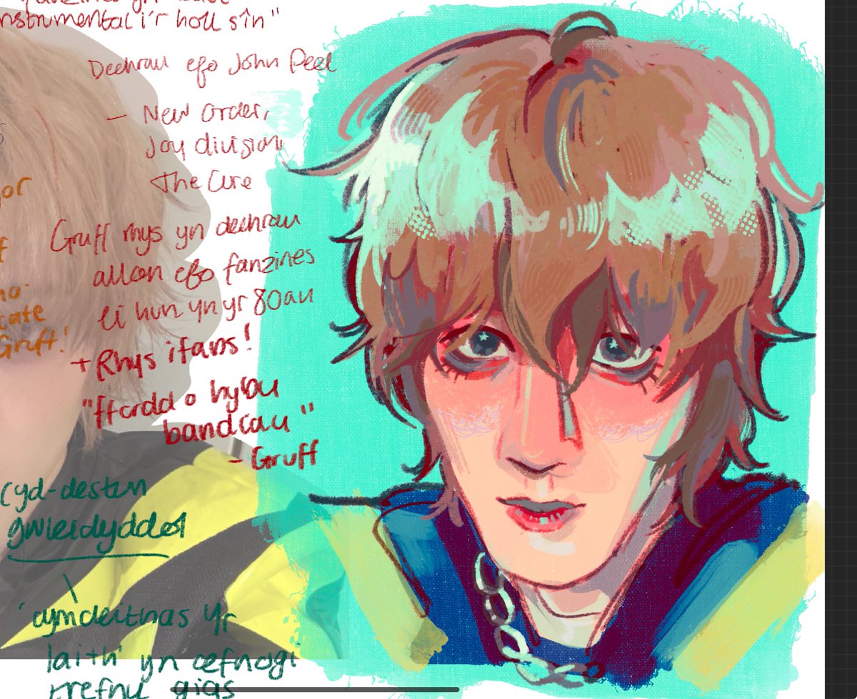 shctakseob's tweet photo. when ur adhd is acting up sometimes u gotta take uni notes while simultaneously drawing haku shota https://t.co/LqIS0t8Jl9