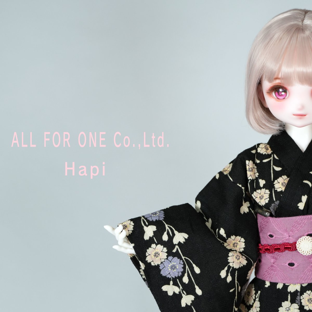 皆様こんばんは✨
4月19日（日）I・Doll West VOL.43にて
展示・お迎えいただけます弊社オリジナルドール
hapi / はぴ のご紹介です🎊
#ALL_FOR_ONE_Doll

桜の花びらのような薄桜色の素敵なメイクは『さと』様です🌸 #mellow_makeup