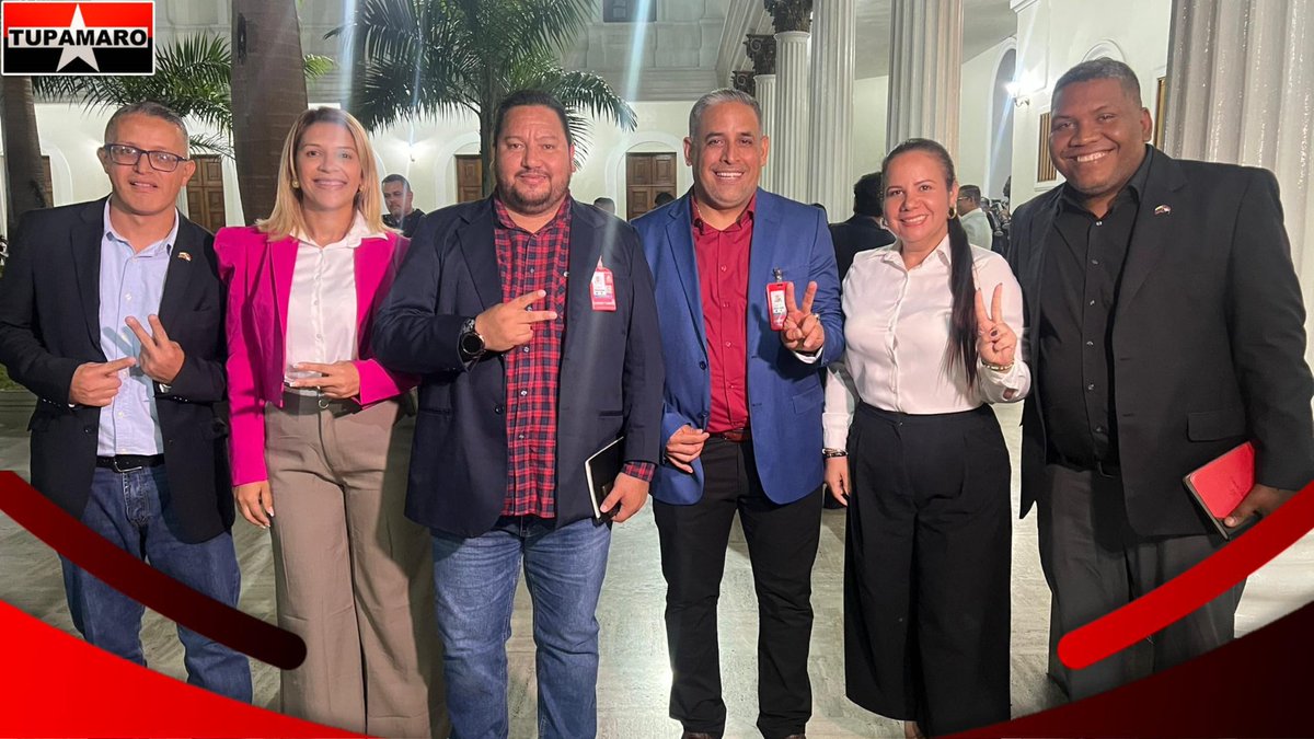 Desde la Asamblea Nacional nuestros Diputados TUPAMARO liderados por nuestro Secretario General Nacional, Williams Benavides, participan en la sesión de la asamblea sobre la primera discusión de Ley Orgánica de Minas.

<a href="/NicolasMaduro/">Nicolás Maduro</a> 
<a href="/dcabellor/">Diosdado Cabello R</a> 
<a href="/TupamaroMRT_/">Movimiento Revolucionario TUPAMARO Vzla.</a>