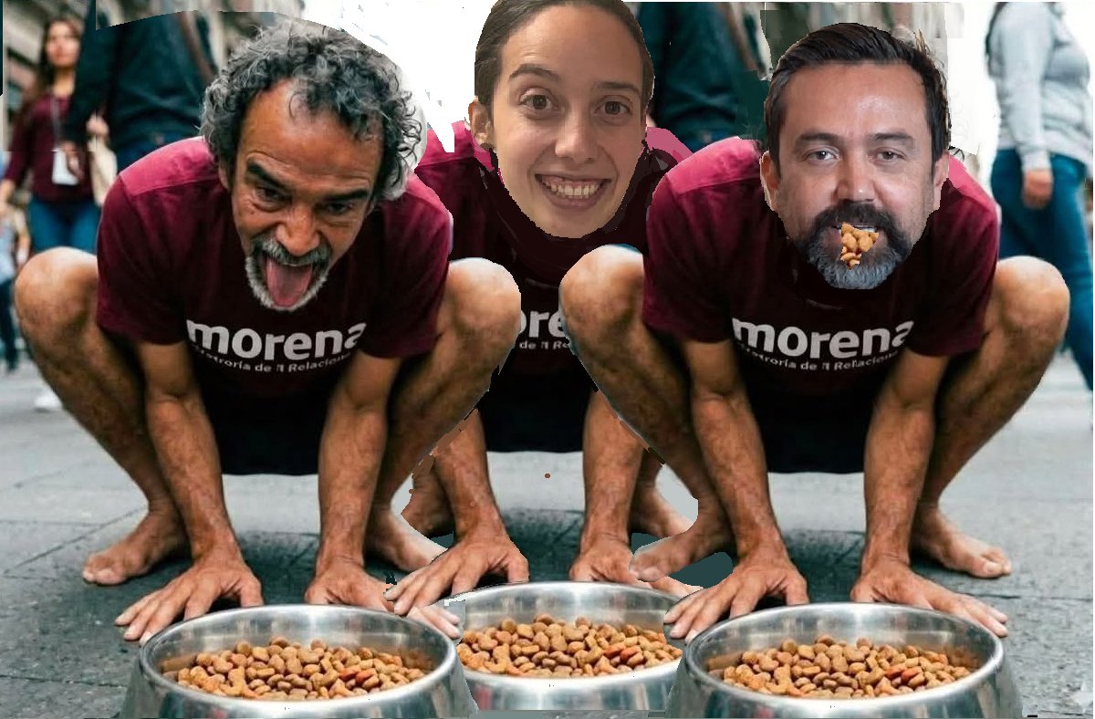 FELICES LOS VOCEROS DEL NARCO PARTIDO SE GANARON SUS CROQUETAS