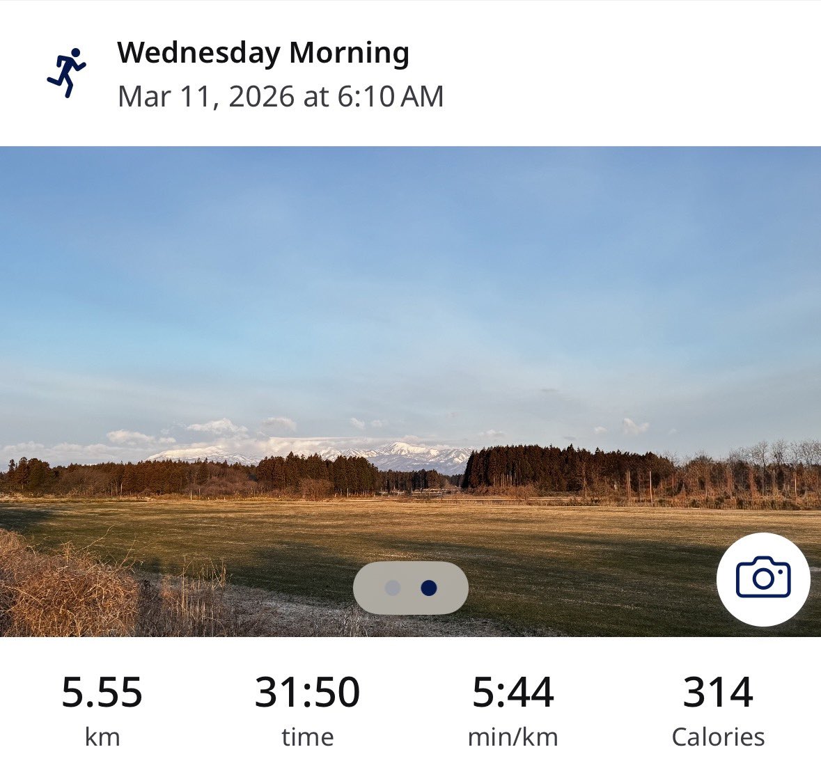 runner_eiki's tweet photo. 今朝は日の出後🌄スタート 気温−5℃ 湿度77%の中、朝ラン5.55km♪
https://t.co/GllKN7ivDR.U で出遅れ😪、時短インターバルトレーニング🏃💦
厚底シューズで400m(Rest200m)×5本💨
縄跳び50回+二重跳び 0+2+5+22回
#ASICS #MagicSpeed2 👟
#朝ラン #ランニング
#走れることに感謝
#RunToFeel https://t.co/kRt5mOkXCq