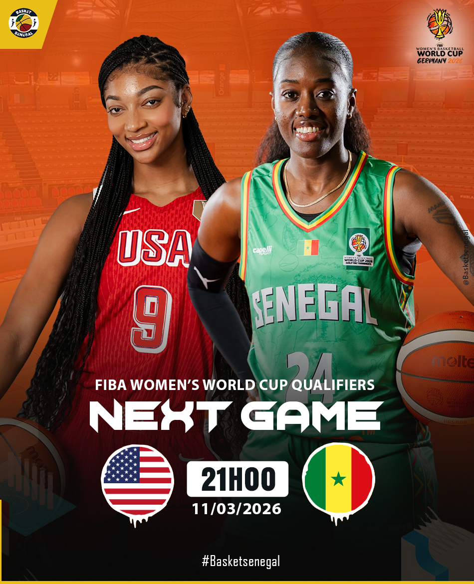 Basket_Senegal's tweet image. 📢 FIBAWWC Qualifiers🏆
DAY 1 : Les Lionnes🇸🇳 défient les Américaines🇺🇸 ce mercredi à #sanjuan 🏀

🗓️ 11/03/2026
🏟️ Coliseo José Miguel Agrelot
🕘 21H00 Gmt

#Basketsenegal #Teamsenegal #FIBAWWC #usabasketball