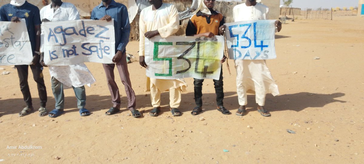 AbdulHalim71671's tweet photo. 534 days of peaceful protest
534 days of suffering....
Refugees at Agadez humanitarian center (( 534 )) days of peaceful protest at Agadez humanitarian center. Demanding a dignified, a decent life....
Please help US...
#PleaseHelpUs
@UN 
@UNHumanRights @UNGeneva https://t.co/Fn3w9eGdRV