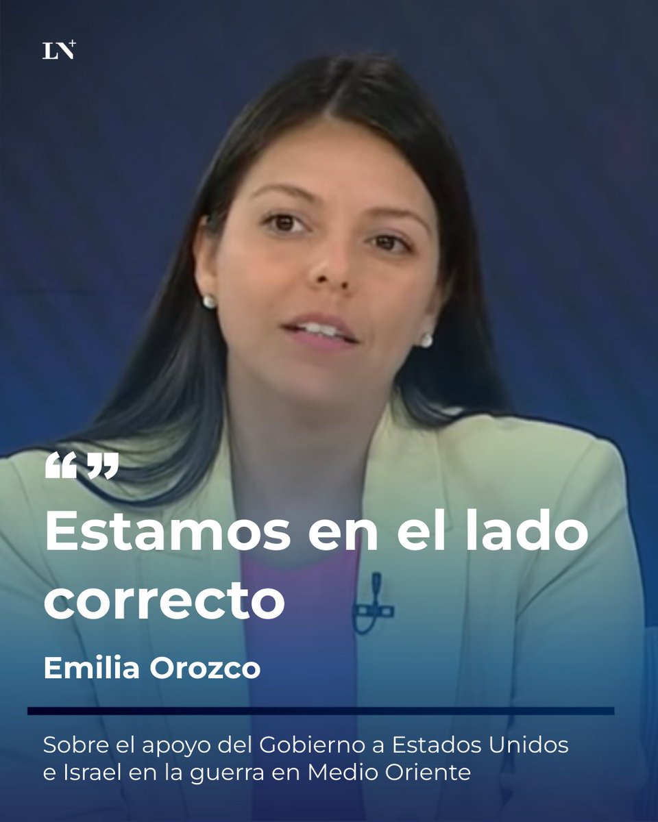 lanacionmas's tweet photo. 🔵 La senadora Emilia Orozco criticó el vínculo que tuvo Argentina con Irán durante los gobiernos kirchneristas, y habló de los efectos colaterales que la guerra podría tener en el precio del petróleo y la economía.

📍 En LN+. https://t.co/2z4p9HzejQ