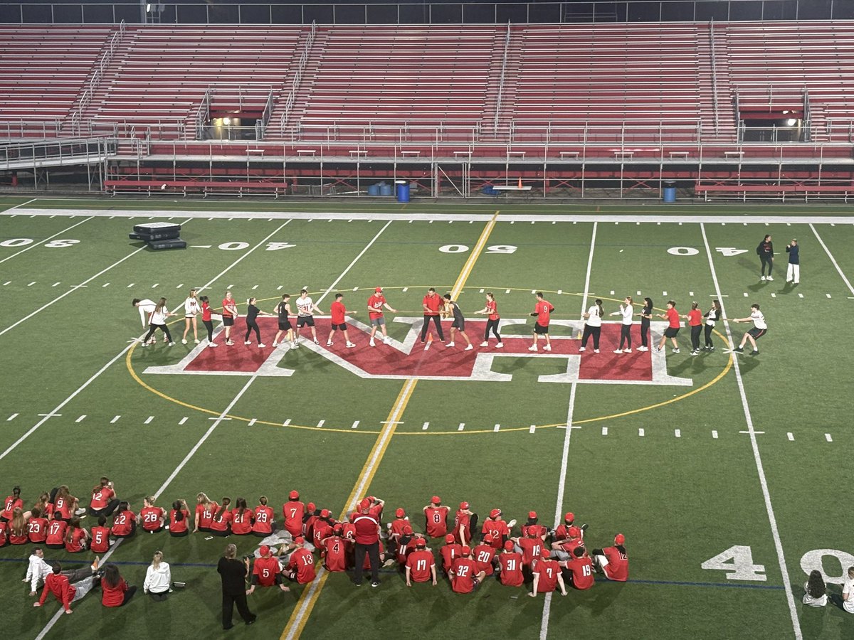 BakerLeadership's tweet photo. Enjoyed my first (brief) time on the microphone at Martorelli Stadium as Dave’s assistant tonight at the @north_hills Spring Pep Rally! I make my debut as a Game Announcer on Saturday at 1pm & will be calling some Baseball and Softball games this season! #VarietyofFirsts ⚾️ 🥎 https://t.co/yZ7PN5Z3IZ