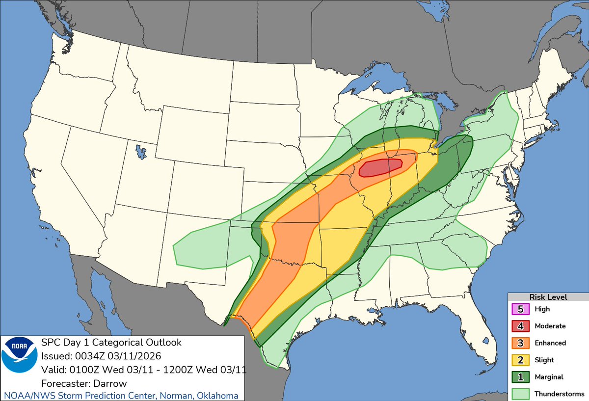 NWS Storm Prediction Center tweet media