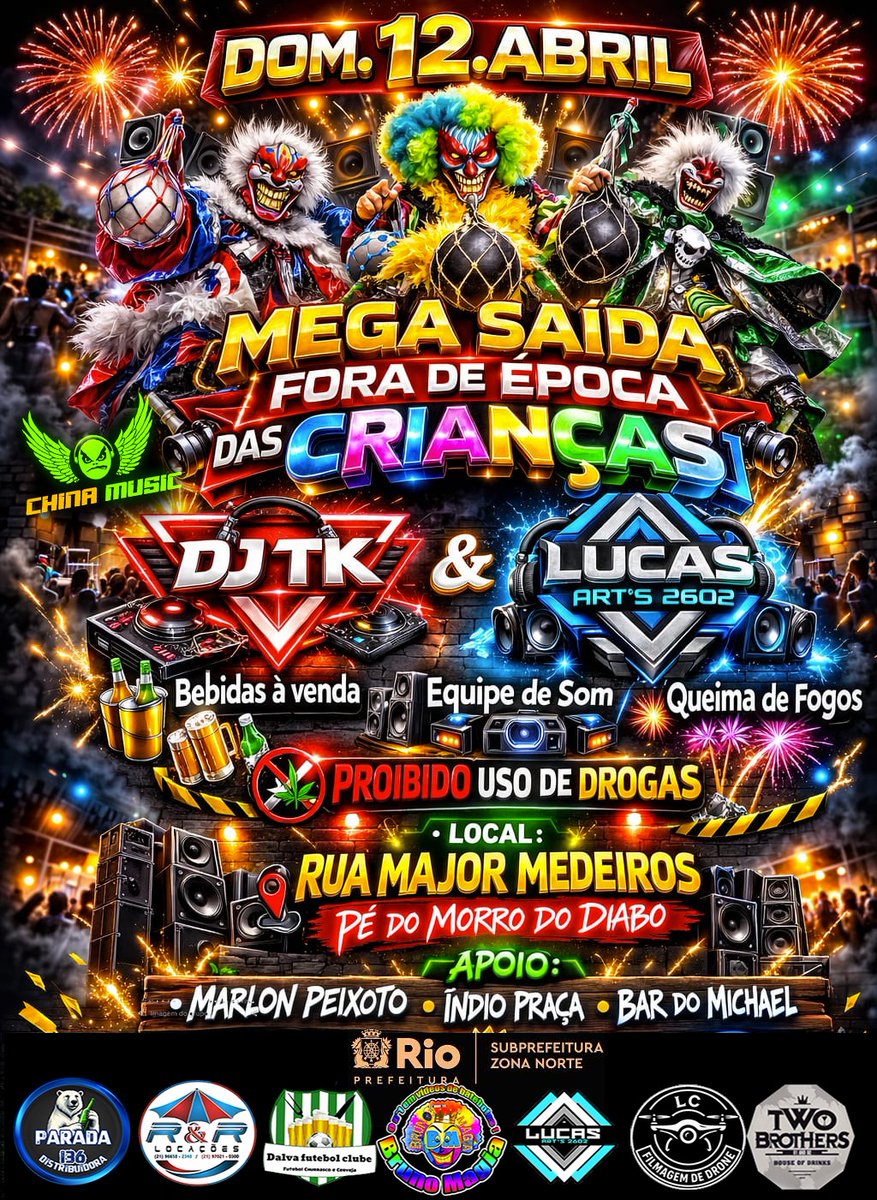 Vamos pra 6 edicao da mega saída das crianças espero todos lá 🎌🚀🥳