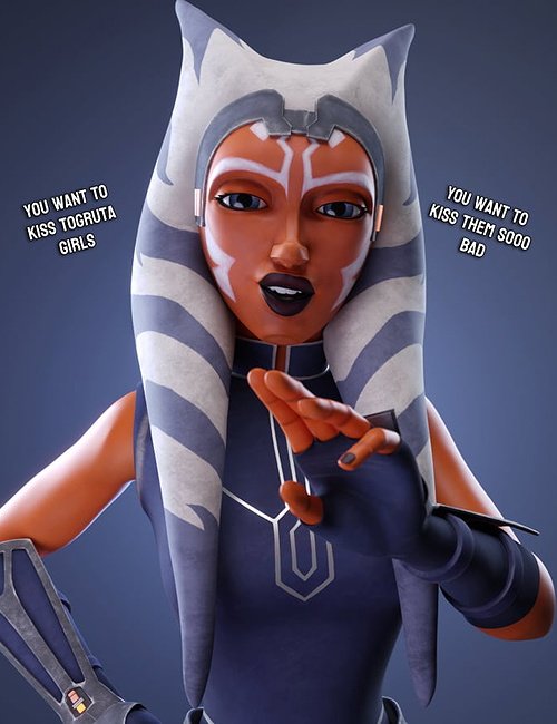 A simple mind trick is all it takes to break your weak minds~
A slight wave of my hand, a few words, and you're drooling for my feet, or desperate for my ass~
And it's so adorable when you try to deny it?
Because it just, takes *this*, and you crumble like a deck of sabacc cards~