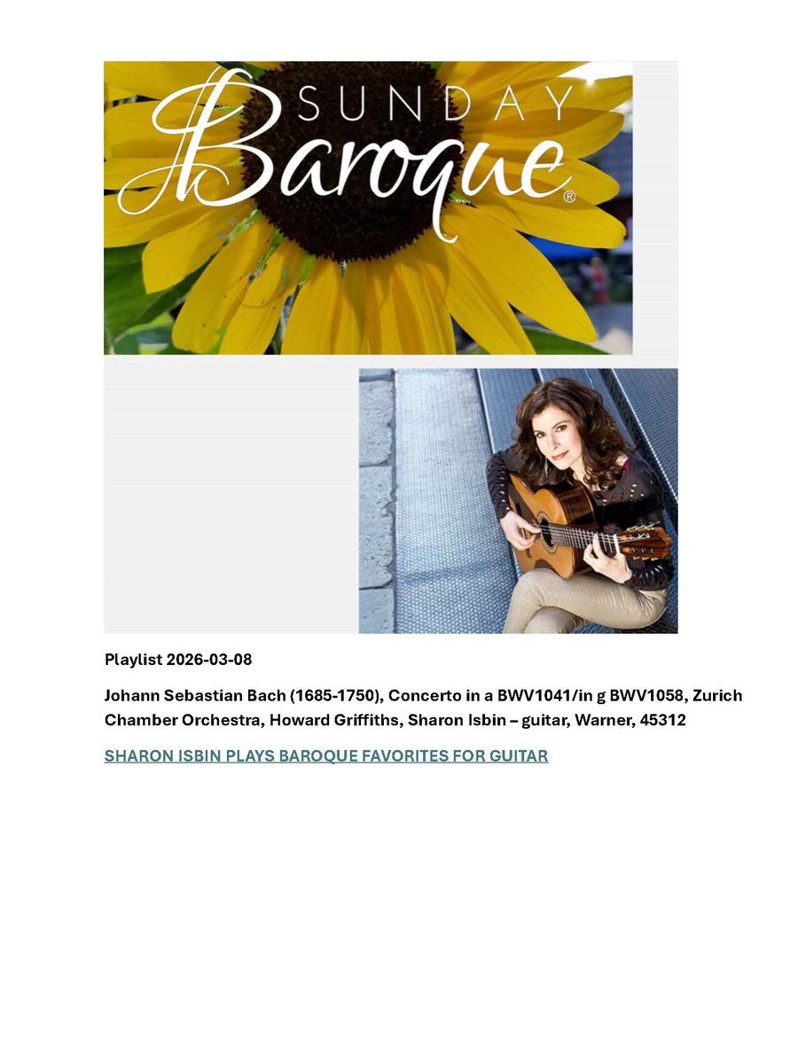 Sharon Isbin tweet media