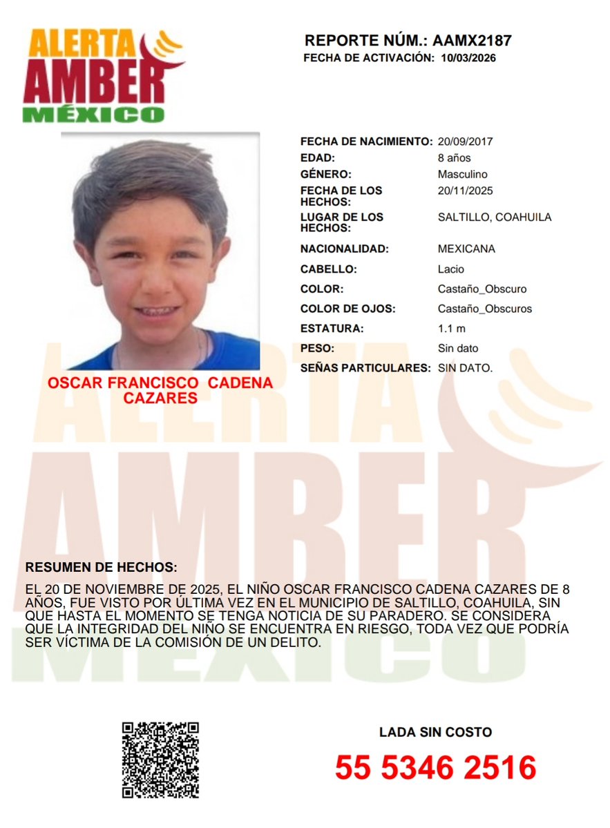 Alerta AMBER México tweet media