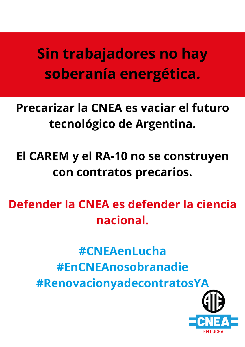 Junta Int ATE CNEA tweet media