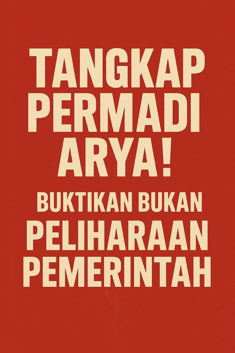 Arya Permadi ini buzzer rezim paling laknat....bukan hanya sebagai buzzer tetapi pemecah belah bangsa dan diehard Zionis.

*Bertahun-tahun ini makhluk bebas dan blm pernah ditangkap.
*Boikot Permadi Arya
<a href="/permadiaktivis4/">Permadi Arya</a>  shame on you.

Selamat pagi <a href="/prabowo/">Prabowo Subianto</a>  tolong ini diurus!!