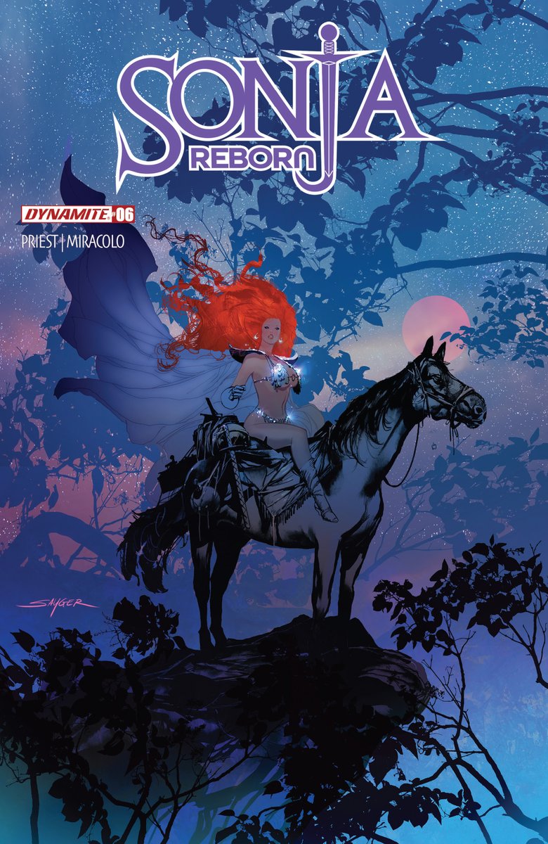 DynamiteComics's tweet photo. In stores this week, Sonja Reborn #6 with covers by Stjepan Sejic, Stuart Sayger, Chad Hardin, Greg Land and model Ani-Mia.

#redsonja #christopherpriest #alessandromiracolo #raffaelesemeraro #stjepansejic #stuartsayger #chadhardin #gregland #animia

https://t.co/DJlFOVBsfK https://t.co/DS6Ccnmi8C