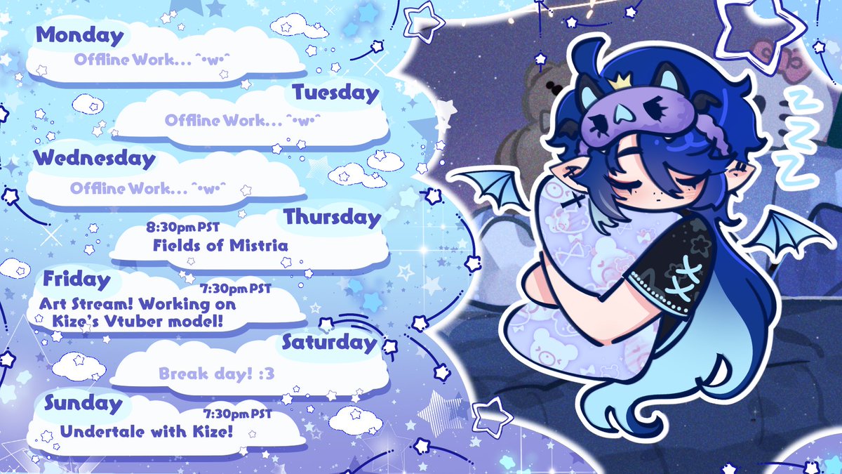 IvanBlueblood's tweet photo. Weekly schedule!!
Mar 9- Mar 15
General: #IvanBlueblood
Live: #glamrocklive
Art: #Ivanbluebrush
Assets: #BluebloodAssets
Meme: #IvanBluepers
NSFW: #Ivantyew
Thumbnail: #ivanbluenail
Clips: #Ivancaught
Mascot: #Ivampie
Fan sonas: #IvampieSona
Miscellaneous: #Ivampile https://t.co/1skHHSJO1K