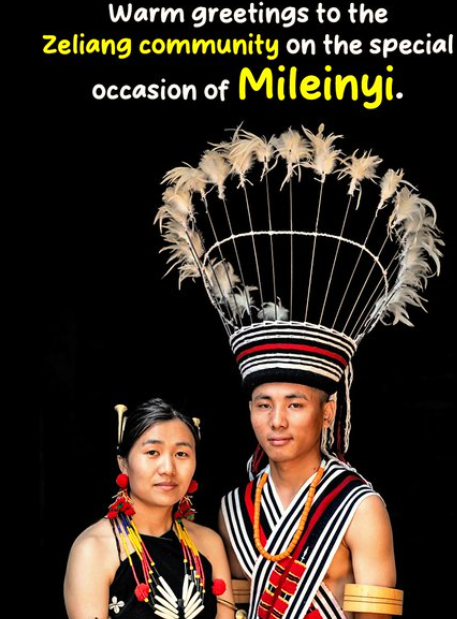 Warm wishes to the  Zeliang Naga community  on Mileinyi Festival 2026! 
May this festival bring joy, unity, and a prosperous harvest.