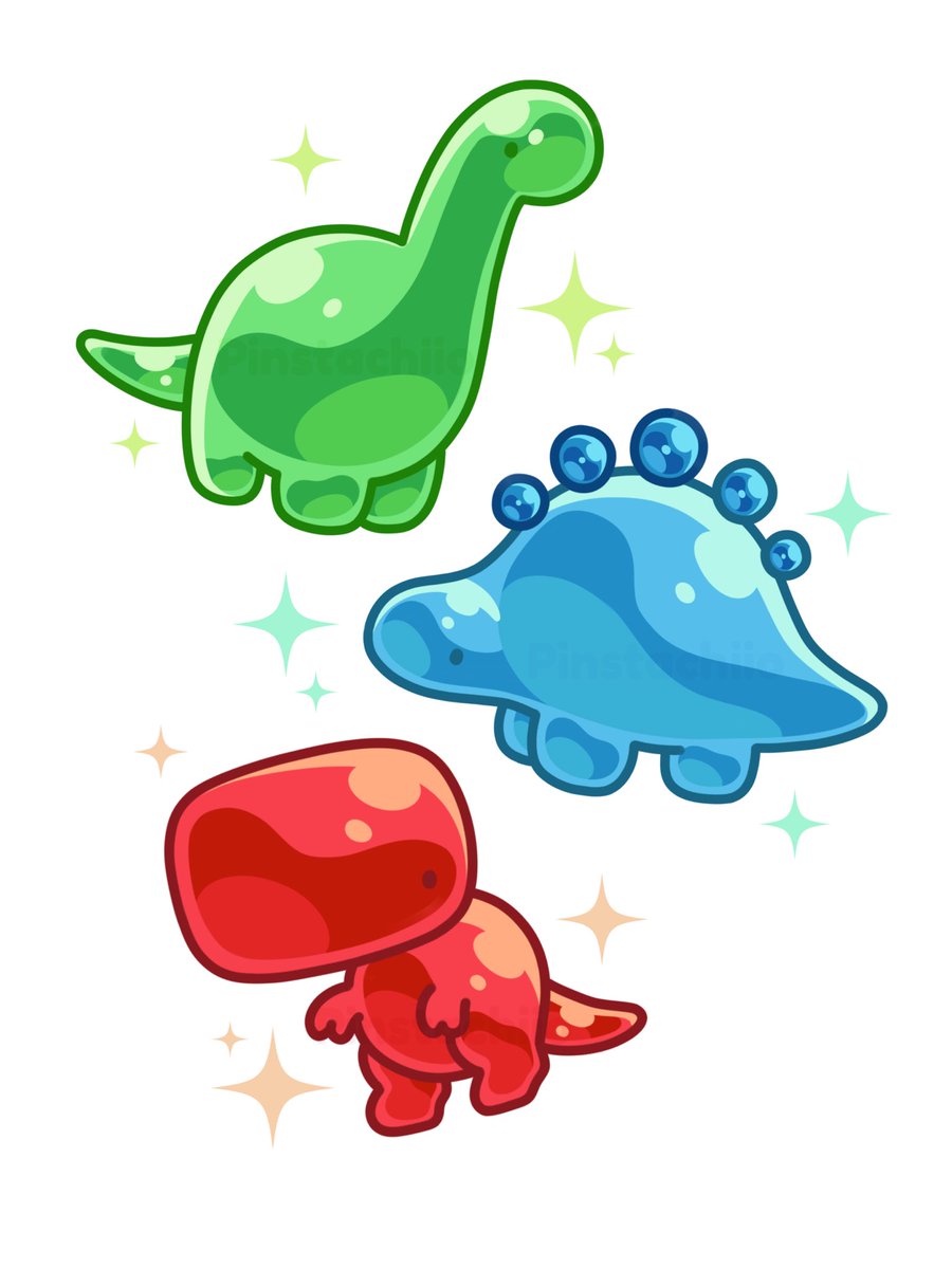 Gummy candy dinos! 🍭🦖🌈🦕🍬