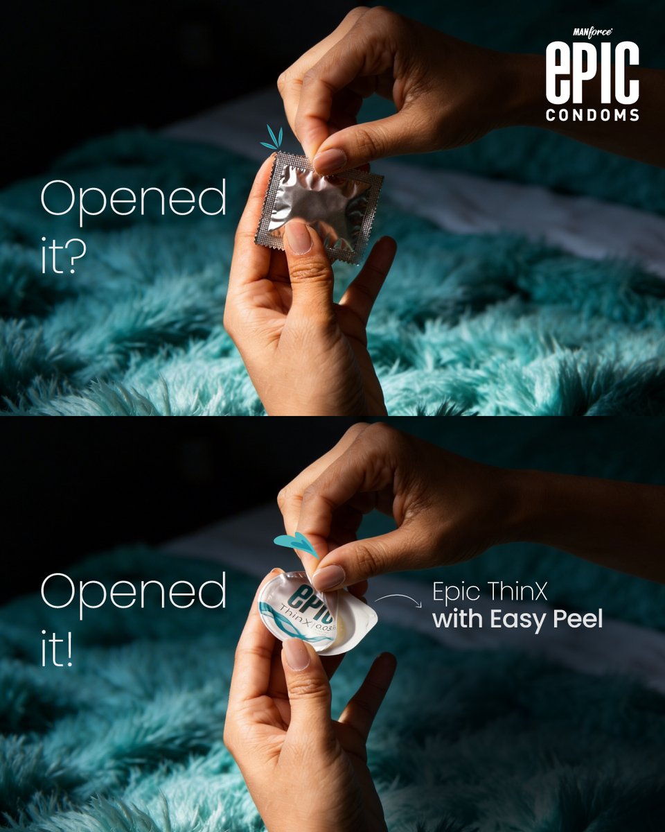 EpicCondoms's tweet photo. Zero struggle.
Zero delay.
Maximum play when you use Epic ThinX Condoms with Easy Peel feature. 

#EpicCondoms #EpicThinXCondoms #UltraThinCondoms https://t.co/UpDfVkuSsI