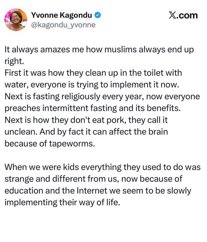 Riddwane's tweet photo. When non-Muslims come to terms with Islamic ways, the understanding always sits… https://t.co/GASFH4bnS4