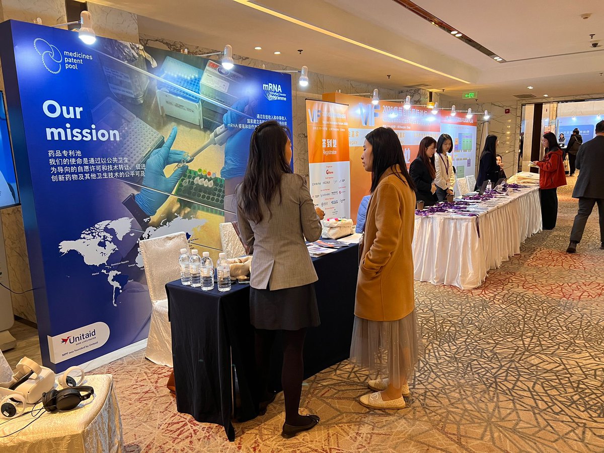 MedsPatentPool's tweet photo. Attending #VIFWorld2026 in Shanghai? Visit us at Booth 23 to meet the MPP team to discuss partnership opportunities, voluntary licensing, and our work to expand access to essential #healthtechnologies and #vaccine #innovations.
Learn more: https://t.co/r0Zrt1cTE6 https://t.co/gU1BuSRXin