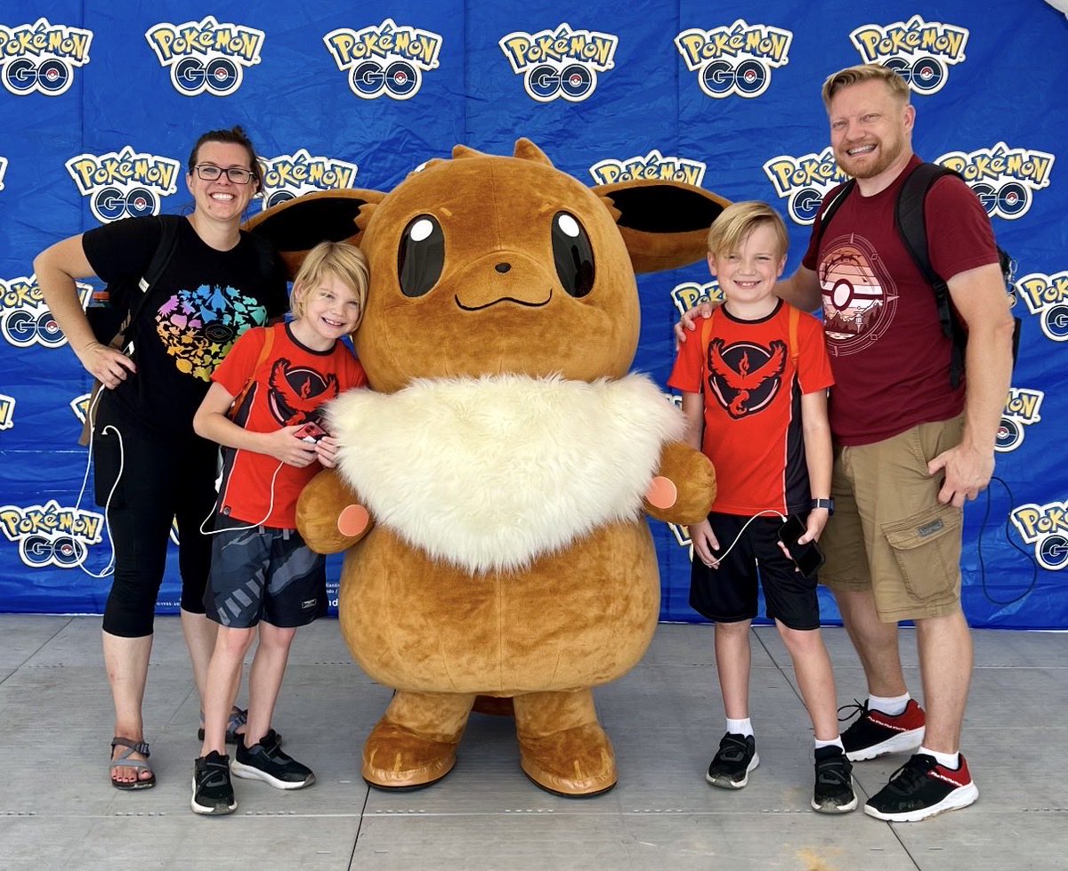 Nothing like watching your kids grow up playing <a href="/PokemonGoApp/">Pokémon GO</a>! These were taken 5 years apart at Go Fests 2019 and 2024! Hoping to see everyone again this year!

#GoMemories #Sweepstakes
