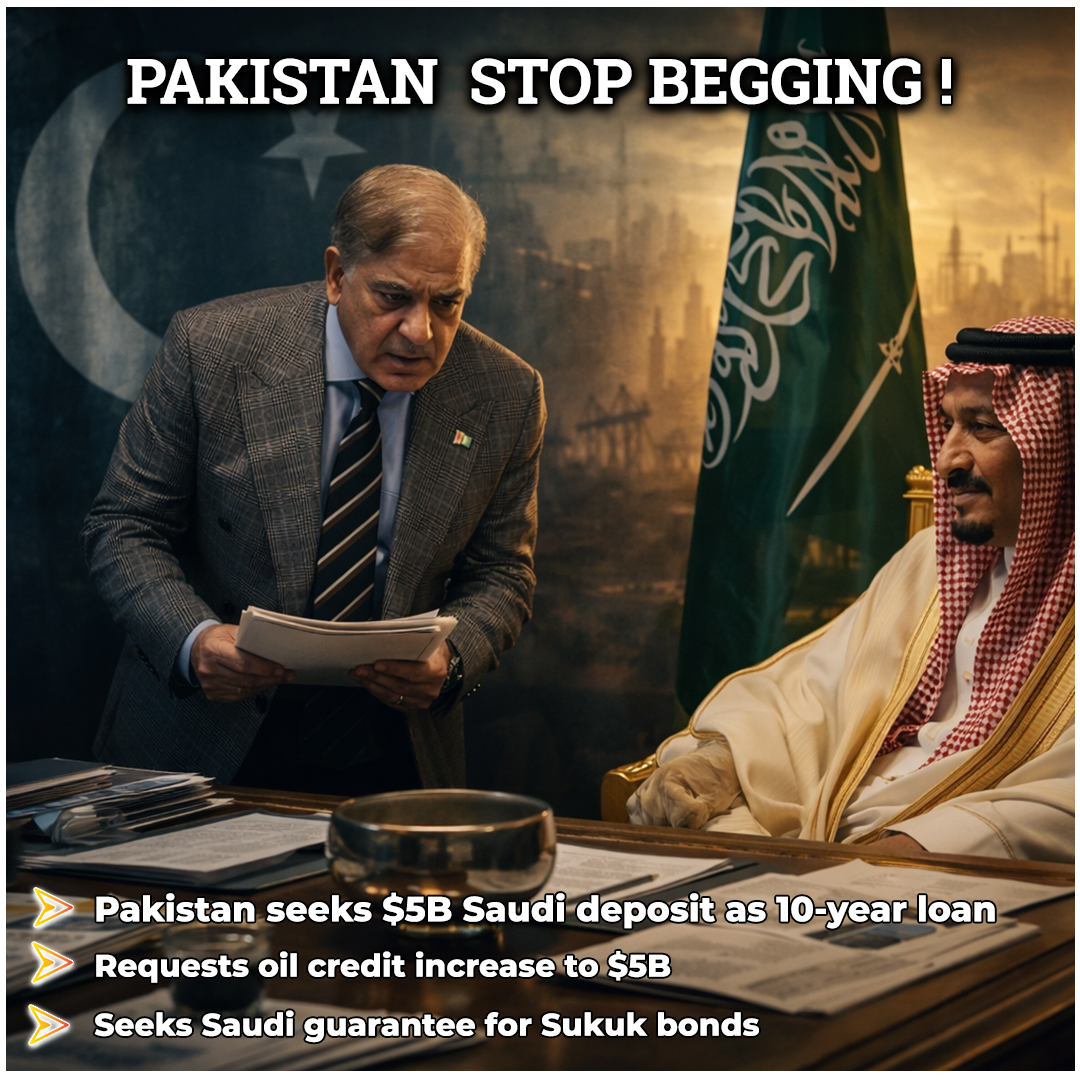 BadaltaSopore's tweet image. Pakistan once again turns to external support, seeking billions in deposits, oil credit, and guarantees. Sustainable progress comes from strong economic reforms, stability, and self-reliance—not repeated financial bailouts.
#PakistanEconomy #EconomicStability #SelfReliance