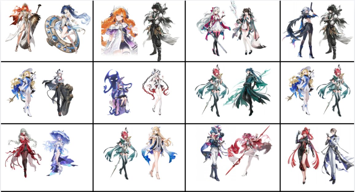 Jinhsi still don't have her tailored support. 

Anyways, which has the best and worst duo synergy?