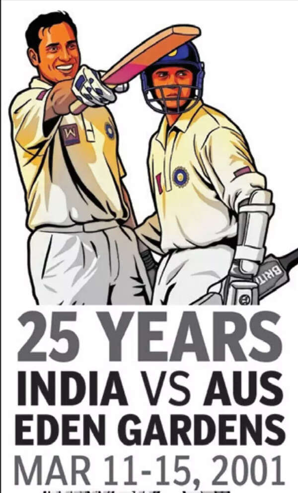 Tabbys_Str's tweet photo. The Miracle of the 4th day.
-25 years of famous win by Men in Blue at Eden Garden after following on.
-Dravid and Laxman played the whole 4th day without getting out.
-Harbhajan taking Hattrick on the 5th day.
#edengardens #Testwin
#IndvsAus
#Laxman + #Dravid
@BCCI https://t.co/lSAlhTQ2VQ