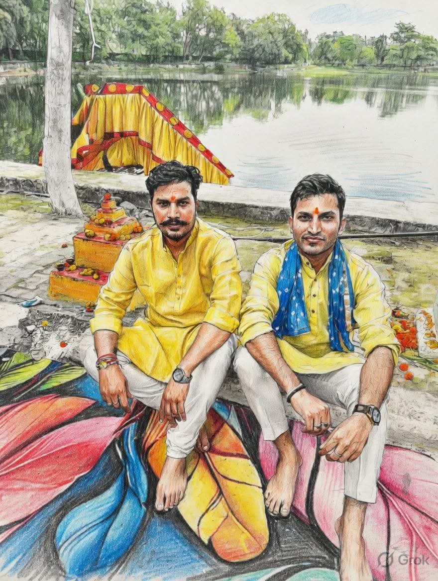 VirendraDubey_'s tweet photo. मैंने एक बार किसी से कहा...हम जब 2 भाई खड़े होते हैं तो 11 दिखते हैं..!
फिर उसने मजाक में कहा... और बैठे होते हैं तो????
मैंने कहा तब "1" दिखते हैं..!

ऐसे अनुज का होना हरिकृपा से ही संभव है..!

हृदय प्रिय अनुज "देवेन्द्र दुबे" का आज जन्मदिन है, प्रभु श्री राम जी की कृपा सदा आप पर बनी रहे भाई.! 💐🚩