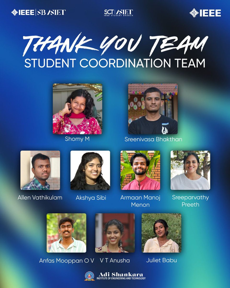 ieeesbasiet's tweet photo. Say hello to the powerhouse behind our seamless operations. IEEE SB ASIET's Student Coordination Team 2025 served as the vital link that turned ambitious ideas into reality. https://t.co/AZzW2ccQ1y