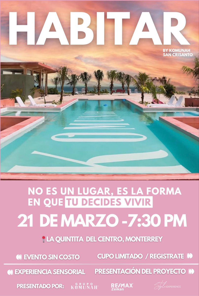 SMendez64's tweet photo. ✨ HABITAR: una experiencia para reconectar contigo y con tu entorno

¿Cómo estás habitando tu vida hoy?
Te invitamos a una experiencia sensorial de reflexión y crecimiento personal.

Descubre cómo tu entorno influye en tu bienestar y en las decisiones que construyen tu futuro. https://t.co/5v4itmdjOv