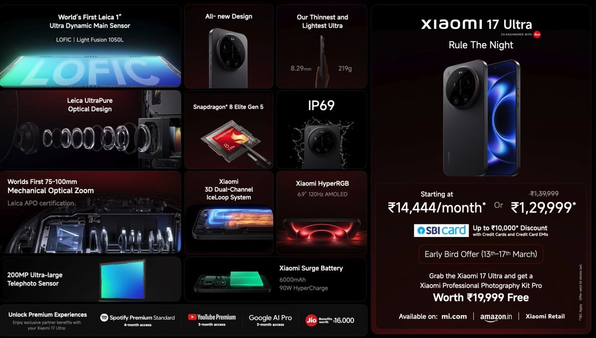 Iamnil7's tweet image. Low light. No limits. 🌙
Meet the #Xiaomi17Ultra engineered to capture every detail after sunset.
#RuleTheNight