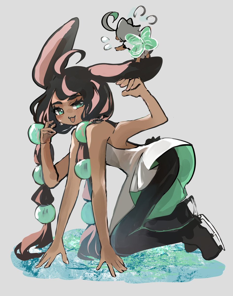 うさ耳多椀はじめてのフィギュアスケートちゃん
#創作イラスト #OC